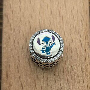 Pandora Lilo Stitch Stitch And Angel Double Sided Charm, S925 Silver Bracelets